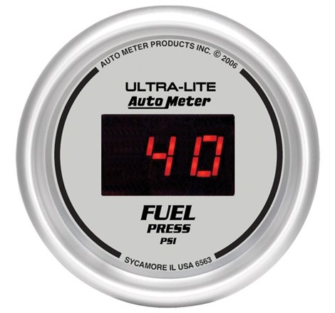 Autometer Ultra-Lite 52MM 5-100 PSI Digital Fuel Pressure Gauge