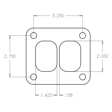 Cometic Turbo FLG T-Series Exhaust Inlet .010in Exhaust Gasket