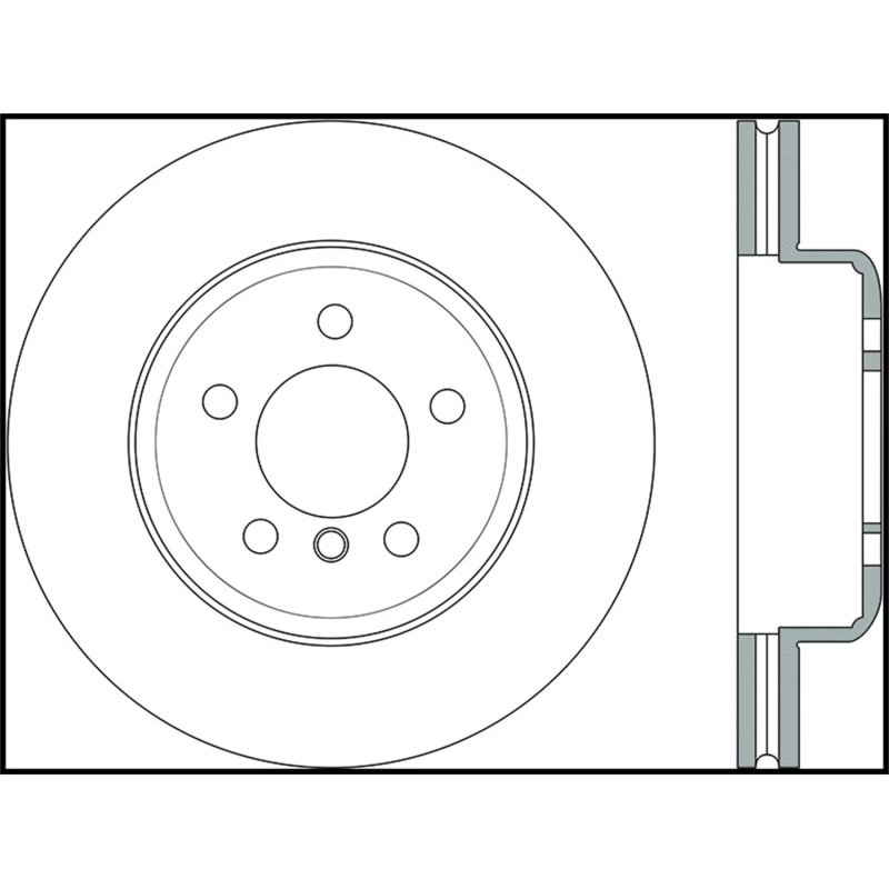 StopTech 11-15 BMW 535i/535xi/ 12-15 640i Front Left Drilled Sport Brake Rotor