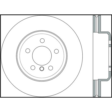 StopTech 11-15 BMW 535i/535xi/ 12-15 640i Front Left Drilled Sport Brake Rotor