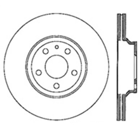 StopTech 07-10 Audi S6 Drilled Left Rear CRYO Rotor