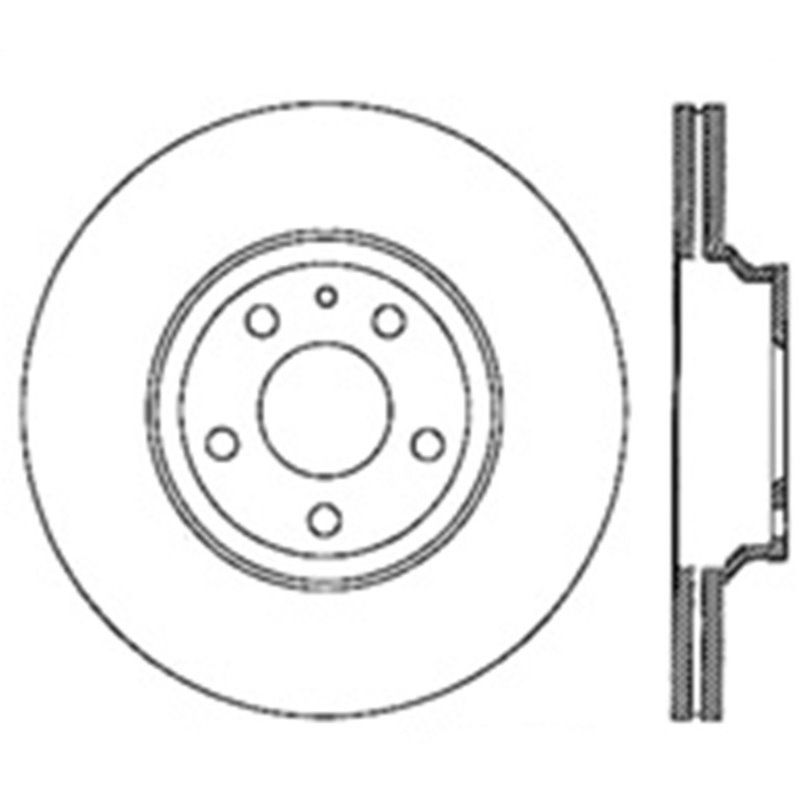 StopTech 07-10 Audi S6 Drilled Left Rear CRYO Rotor