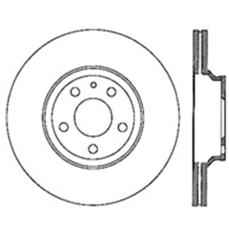 StopTech 07-10 Audi S6 Drilled Left Rear CRYO Rotor