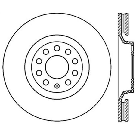 StopTech 01-06 Audi All Road / 05-09 A4/A4 Quattro / 6/99-04 A6 Quattro Drilled Right Front Rotor