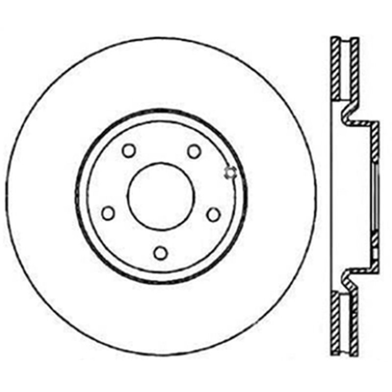 StopTech SportStop 6/02-08 Nissan 350Z / 8/02-04 Infiniti G35 Slotted & Drilled Rear Right Rotor