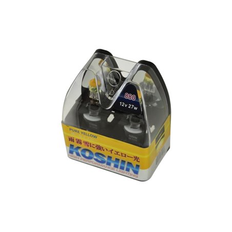 Xtune Koshin 880 Hyper Yellow Halogen Light Bulbs 12V 27W LB-KO-YELLOW-880YE