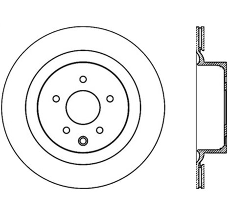 StopTech Power Slot 09 Nissan 370z / 08-09 Infiniti G37 Slotted Rear Right CRYO Rotor