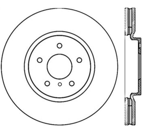 StopTech Power Slot 09 Nissan 370z / 08-09 Infiniti G37 Slotted Front Left CRYO Rotor