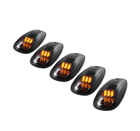 Xtune 5 pcs Roof Cab Marker Parking Running Lights Smoked ACC-011