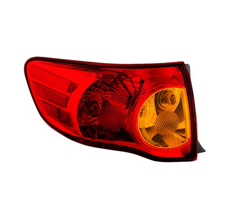 Xtune Toyota Corolla 2009-2010 Driver Side Outer Tail Lights - OEM Left ALT-JH-TCO09-OE-OL