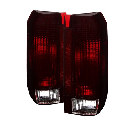 Xtune Ford Bronco F150 F250 F350 F450 92-96 OE Style Tail Lights Red Smoked ALT-JH-FB92-OE-RSM