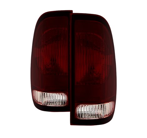 Xtune F150 Heritage Styleside 04 OEM Style Tail Lights Red Smoked ALT-JH-FF15097-OE-RSM