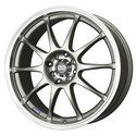 Enkei J10 17x7 5x100/114.3 38mm Offset Dia Silver w/ Machined Lip Wheel