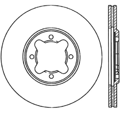 StopTech 82-85 Toyota Celica Supra Drilled Front Right Rotor