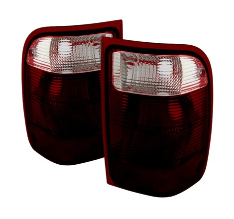 Xtune Ford Ranger 2001-2011 OEM Style Tail Lights Red Smoked ALT-JH-FR01-OE-RSM