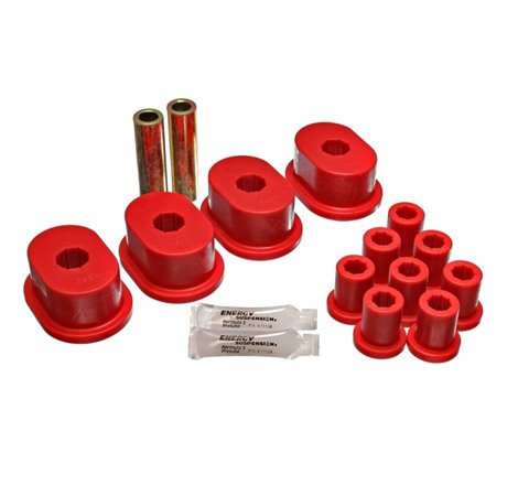 Energy Suspension 73-79 B-Body (Charger/Coronet/Satellite/GTX) Red Rear Leaf Spring Bushing Set