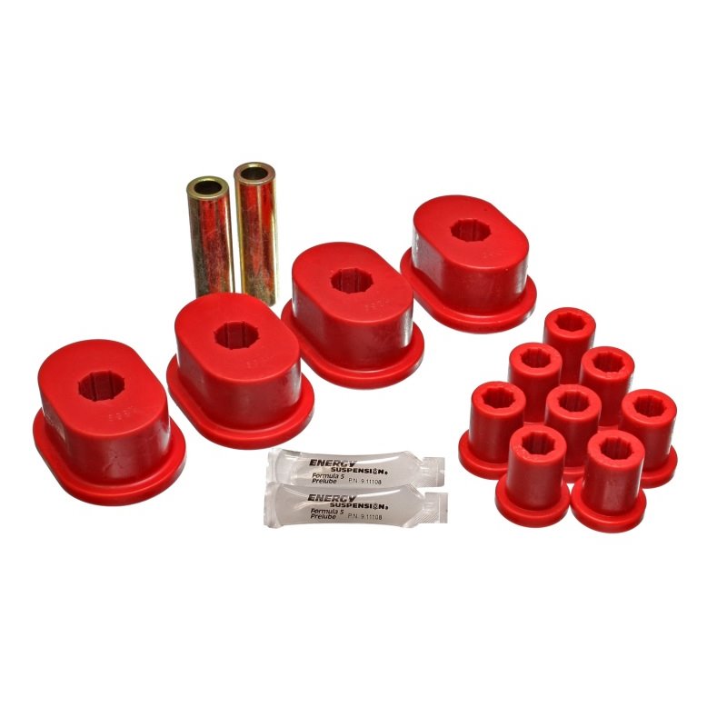 Energy Suspension 73-79 B-Body (Charger/Coronet/Satellite/GTX) Red Rear Leaf Spring Bushing Set