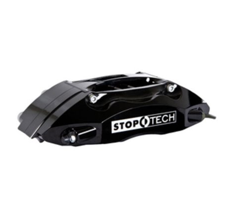 StopTech 08-12 WRX STi Front BBK ST40 355x32 Slotted Rotors Black Calipers