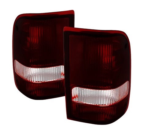 Xtune Ford Ranger 93-97 OE Style Tail Lights Red Smoked ALT-JH-FR93-OE-RSM