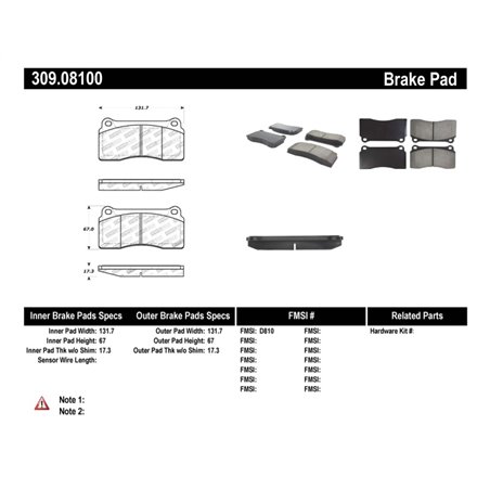 StopTech Performance 88-92 Ferrari F40 / 94-97 F50 Front & Rear Brake Pads