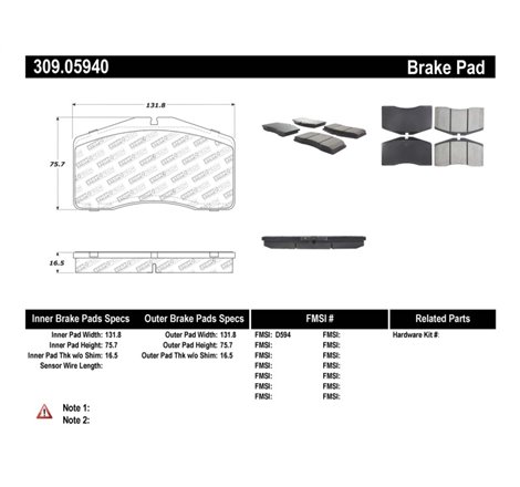 StopTech Performance 92-98 Porsche 911 Front Brake Pads