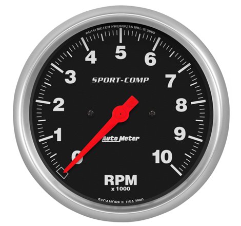 Autometer Sport-Comp 5in 10000 RPM Electronic In Dash Tachometer