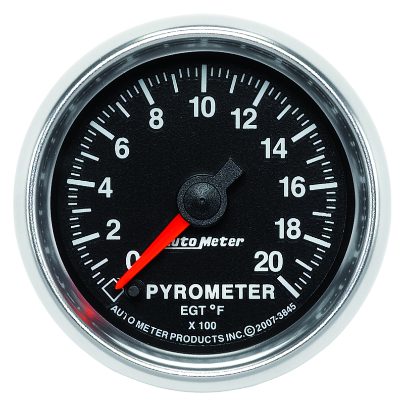 Autometer GS 0-2000 degree F Full Sweep Electronic Pyrometer Gauge