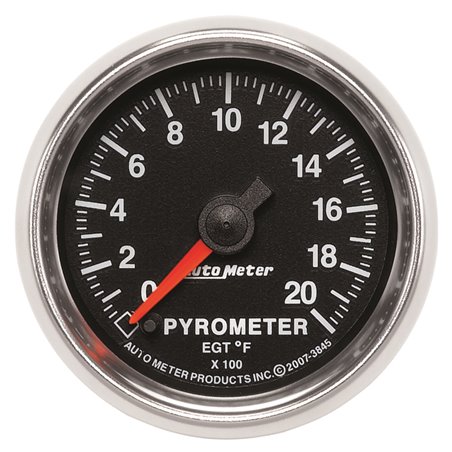 Autometer GS 0-2000 degree F Full Sweep Electronic Pyrometer Gauge