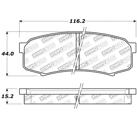 StopTech Performance 96-09 Lexus GX 470/LX 450/LX 470/LX 570 Rear Brake Pads