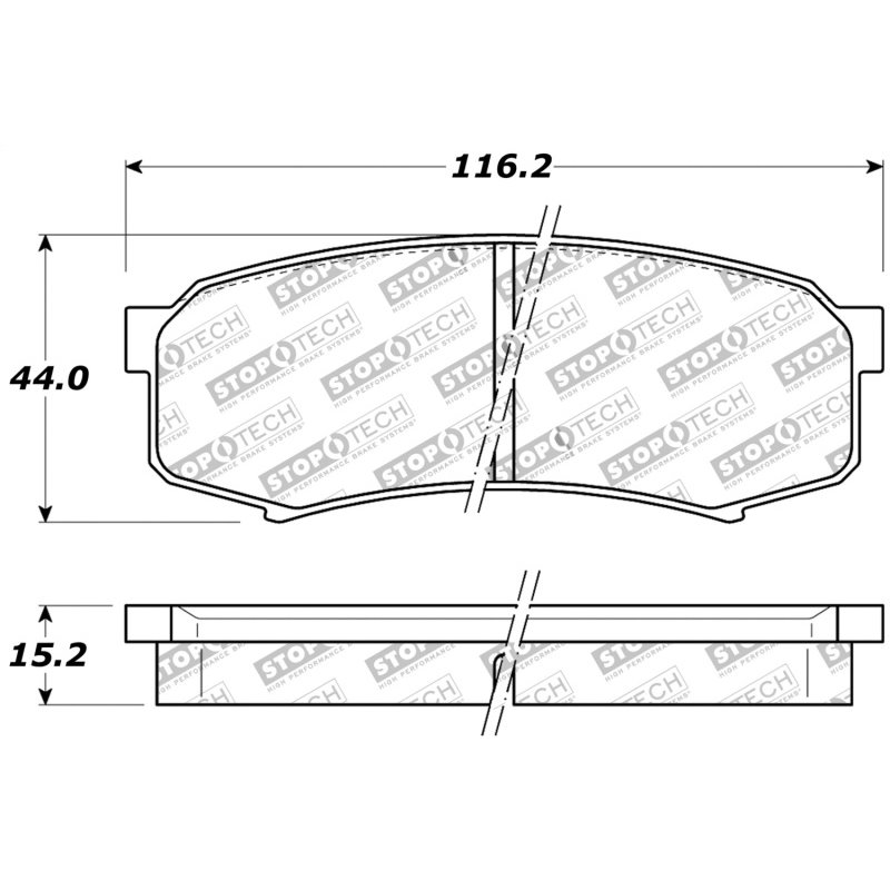 StopTech Performance 96-09 Lexus GX 470/LX 450/LX 470/LX 570 Rear Brake Pads