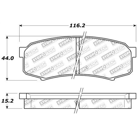 StopTech Performance 96-09 Lexus GX 470/LX 450/LX 470/LX 570 Rear Brake Pads