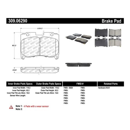 StopTech Performance 5/93-98 Toyota Supra Turbo Front Brake Pads