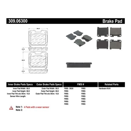 StopTech Performance 5/93-98 Toyota Supra Turbo Rear Brake Pads