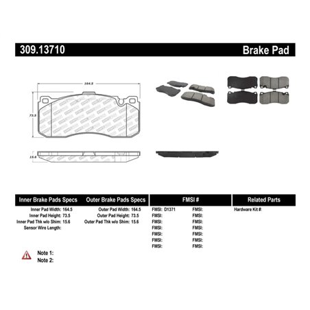 StopTech Performance 08-09 BMW 128i/135i Coupe Front Brake Pads