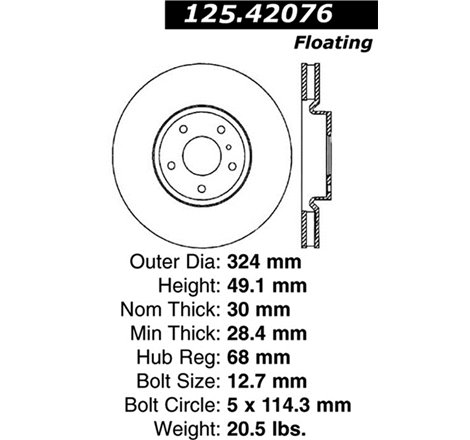 Stoptech 6/02-08 350z/ 8/02-04 G35 w/ Brembo Front CRYO-STOP Rotors