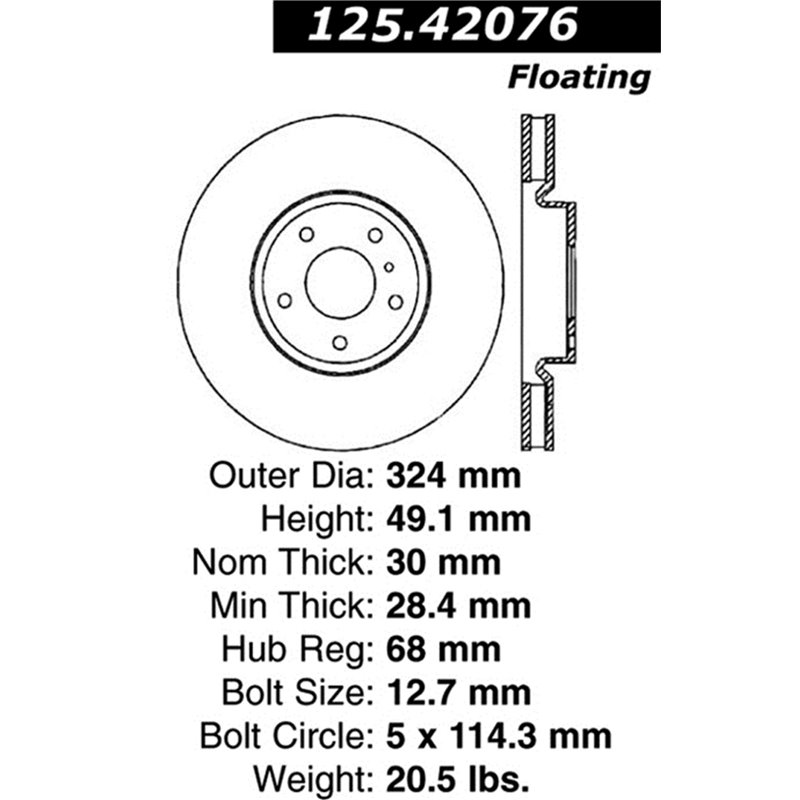 Stoptech 6/02-08 350z/ 8/02-04 G35 w/ Brembo Front CRYO-STOP Rotors