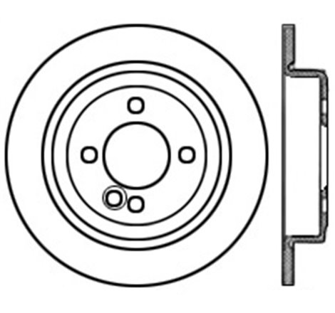 StopTech 07-09 Mini Coooper/Cooper S Slotted & Drilled Left Rear Rotor