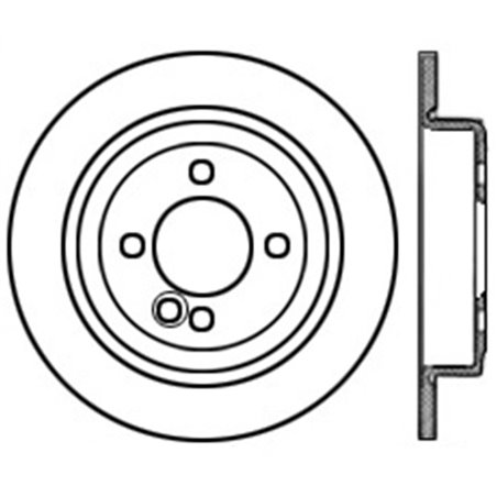 StopTech 07-09 Mini Coooper/Cooper S Slotted & Drilled Left Rear Rotor