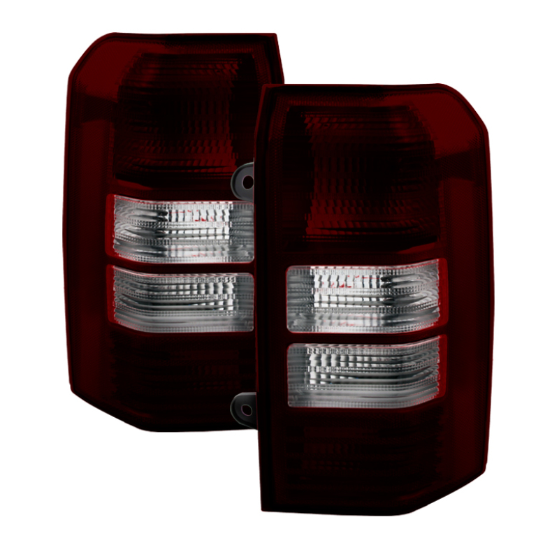 Xtune Jeep Patriot 08-13 OEM Tail Lights -Red Smoked ALT-JH-JPA08-OE-RSM