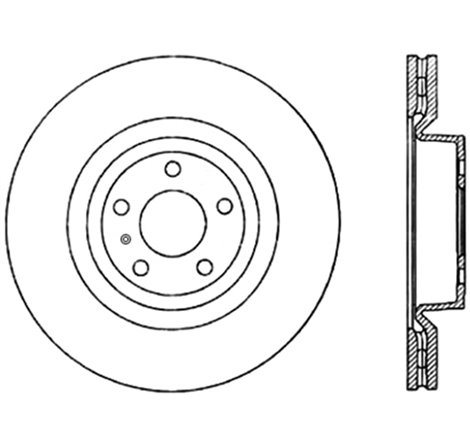 StopTech Power Slot 08-10 Audi S5 Front Left Slotted CRYO-STOP Rotor