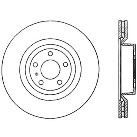 StopTech Power Slot 08-10 Audi S5 Front Left Slotted CRYO-STOP Rotor