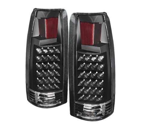 Xtune Yukon Denali 99-00 LED Tail Lights Black ALT-JH-CCK88-LED-BK