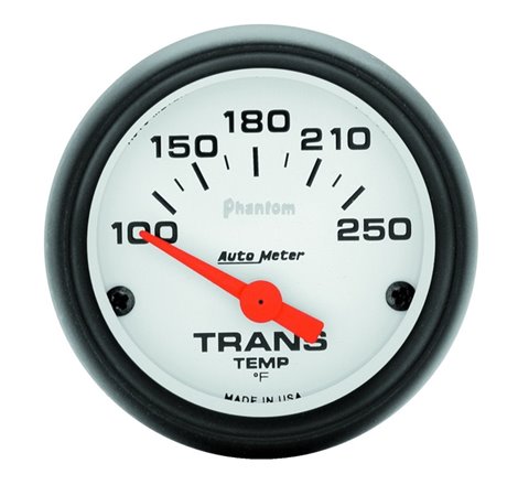 Autometer Phantom 52mm Short Sweep Electronic 100-250 Deg F Transmission Temperature Gauge