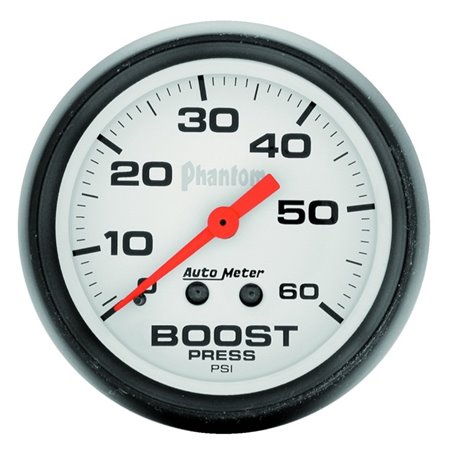 Autometer Phantom 52mm 0-60 PSI Mechanical Boost Gauge