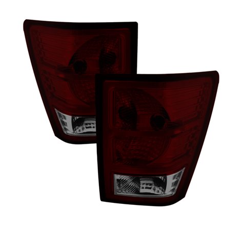 Xtune Jeep Grand Cherokee 07-10 OEM Style Tail Lights -Red Smoked ALT-JH-JGC07-OE-RSM