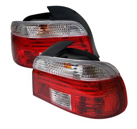 Xtune Bmw E39 5-Series 97-00 Tail Light Red Clear ALT-CI-BE3997-RC