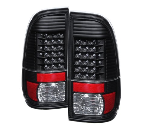 Xtune Ford Super Duty 08-15 LED Tail Lights Black ALT-JH-FS08-LED-BK