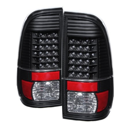 Xtune Ford Super Duty 08-15 LED Tail Lights Black ALT-JH-FS08-LED-BK