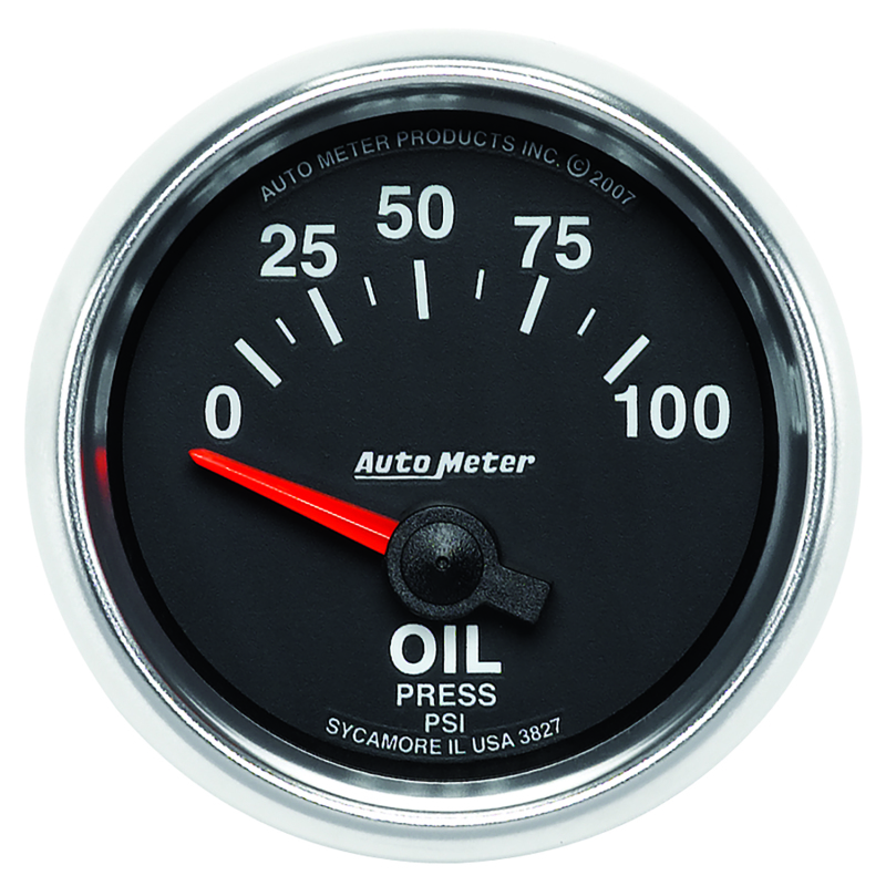 Autometer GS 0-100 PSI Short Sweep Electronic Oil Pressure Gauge