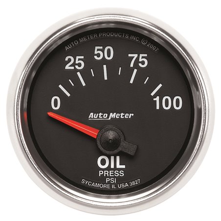 Autometer GS 0-100 PSI Short Sweep Electronic Oil Pressure Gauge